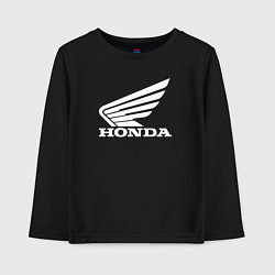 Лонгслив хлопковый детский HONDA, цвет: черный