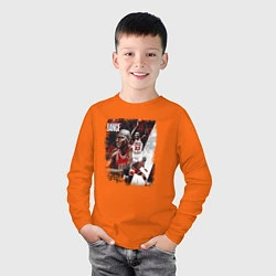 Лонгслив хлопковый детский ПОСЛЕДНИЙ ТАНЕЦ, цвет: оранжевый — фото 2