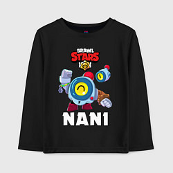 Лонгслив хлопковый детский BRAWL STARS NANI, цвет: черный