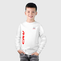 Лонгслив хлопковый детский Honda CR-V Z, цвет: белый — фото 2