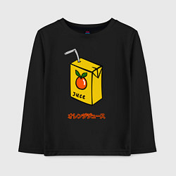 Лонгслив хлопковый детский Orange Juce, цвет: черный