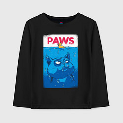 Детский лонгслив Paws пародия на челюсти