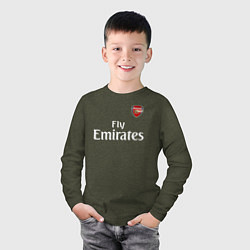 Лонгслив хлопковый детский ARSENAL, цвет: меланж-хаки — фото 2