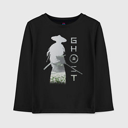 Лонгслив хлопковый детский TRDGhoTsuhim, цвет: черный