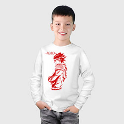 Лонгслив хлопковый детский JoJo Bizarre Adventure, цвет: белый — фото 2