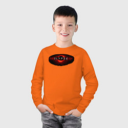 Лонгслив хлопковый детский Elypse - Air studio, цвет: оранжевый — фото 2