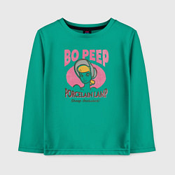 Лонгслив хлопковый детский Bo Peep, цвет: зеленый