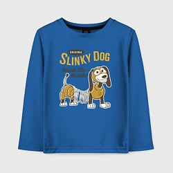 Лонгслив хлопковый детский Slinky Dog, цвет: синий