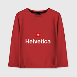 Детский лонгслив Helvetica Type