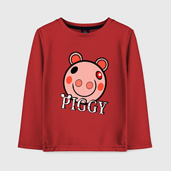 Лонгслив хлопковый детский ROBLOX PIGGY, цвет: красный