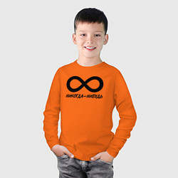 Лонгслив хлопковый детский Никогда-нибудь Z, цвет: оранжевый — фото 2