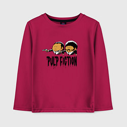 Лонгслив хлопковый детский Pulp fiction, цвет: маджента