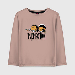 Лонгслив хлопковый детский Pulp fiction, цвет: пыльно-розовый