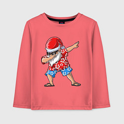 Лонгслив хлопковый детский Santa Dab, цвет: коралловый