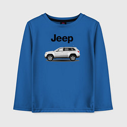 Лонгслив хлопковый детский Jeep, цвет: синий