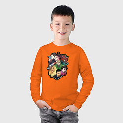Лонгслив хлопковый детский Академия Амбрелла, цвет: оранжевый — фото 2