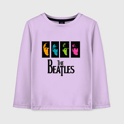Лонгслив хлопковый детский Всемирный день The Beatles, цвет: лаванда
