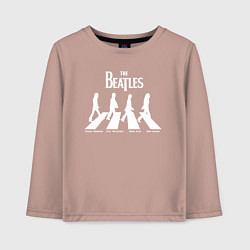 Лонгслив хлопковый детский The Beatles, цвет: пыльно-розовый