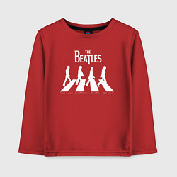 Лонгслив хлопковый детский The Beatles, цвет: красный