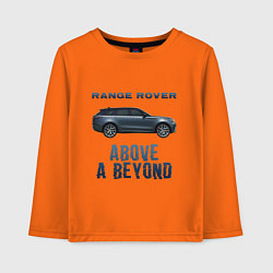 Лонгслив хлопковый детский Range Rover Above a Beyond, цвет: оранжевый
