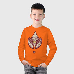 Лонгслив хлопковый детский Санд Кинг Dota 2, цвет: оранжевый — фото 2