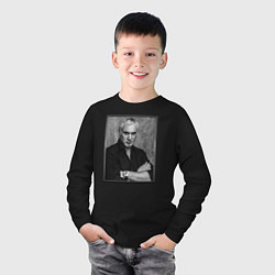Лонгслив хлопковый детский Валерий Меладзе, цвет: черный — фото 2