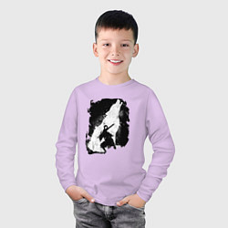 Лонгслив хлопковый детский DARK SOULS ТЁМНЫЕ ДУШИ, цвет: лаванда — фото 2