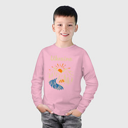 Лонгслив хлопковый детский Ukrane Украина, цвет: светло-розовый — фото 2