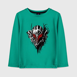 Лонгслив хлопковый детский BERSERK, цвет: зеленый
