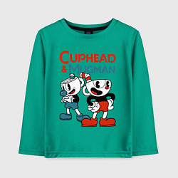 Детский лонгслив Cuphead & Mugman