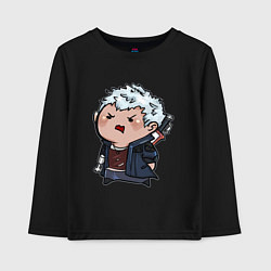 Лонгслив хлопковый детский Baby Nero, цвет: черный