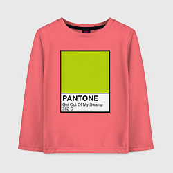 Лонгслив хлопковый детский Shrek: Pantone Color, цвет: коралловый