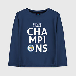 Детский лонгслив Manchester City Champions