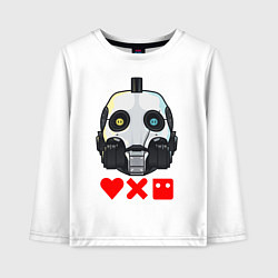 Лонгслив хлопковый детский Love, Death and Robots XBOT 4000 Z, цвет: белый
