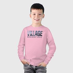 Лонгслив хлопковый детский Resident Evil Village Хоррор, цвет: светло-розовый — фото 2