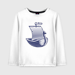 Детский лонгслив Парусная лодка