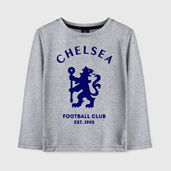 Лонгслив хлопковый детский Chelsea Est. 1905, цвет: меланж