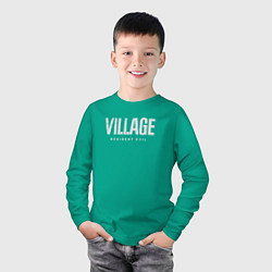 Лонгслив хлопковый детский RESIDENT EVIL VILLAGE, цвет: зеленый — фото 2