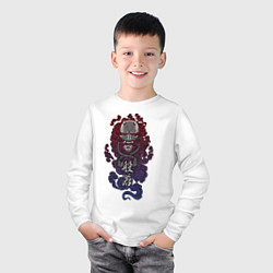 Лонгслив хлопковый детский Дух Хання, цвет: белый — фото 2