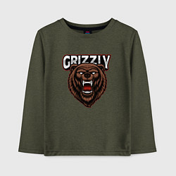 Детский лонгслив Медведь Grizzly