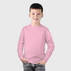 Лонгслив хлопковый детский Три банта разноцветных, цвет: светло-розовый — фото 2