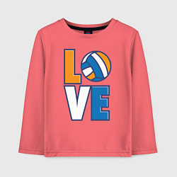 Детский лонгслив Love Volleyball