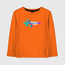 Лонгслив хлопковый детский Space Jam, цвет: оранжевый