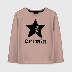 Лонгслив хлопковый детский Crimin бренд One Piece, цвет: пыльно-розовый
