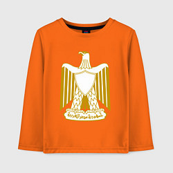 Лонгслив хлопковый детский Египет Египетский герб, цвет: оранжевый