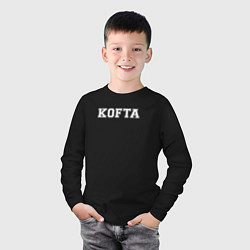 Лонгслив хлопковый детский Prosto KOFTA, цвет: черный — фото 2
