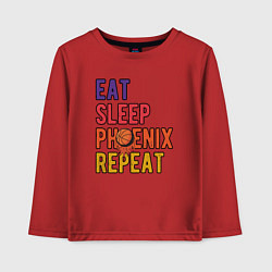 Детский лонгслив Eat, Sleep, Phoenix