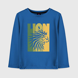 Лонгслив хлопковый детский Jamaica Lion, цвет: синий