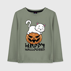 Детский лонгслив Kitten & Pumpkin