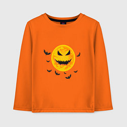 Лонгслив хлопковый детский Halloween, цвет: оранжевый